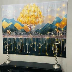 SALE Wall Artwork Nature Scenes Home Decor Fabric Tapestry Wall Hanging Accent